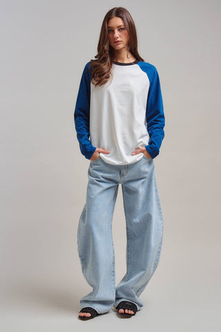 Architectural Horseshoe Barrel Jeans