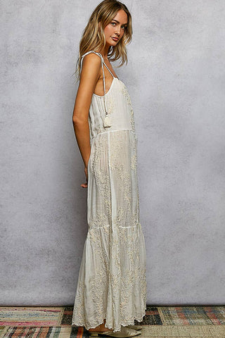 Tassel Woven Maxi Dress