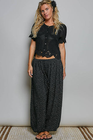 Textured Knit Balloon Joggers