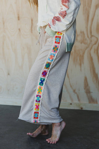 Love Seeker Crochet Panel Pants
