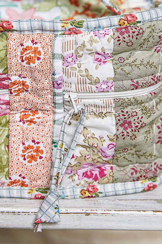 Patchwork Quilted Cosmetic Bag