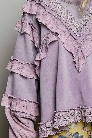 French Terry Vintage Knit Top