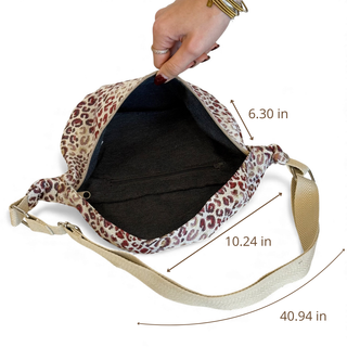 Leopard Jacquard Fanny Pack