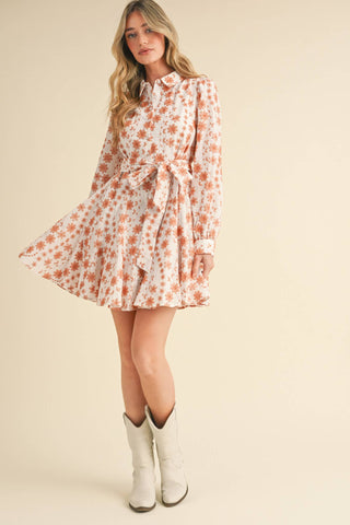 Floral Flared Mini Dress