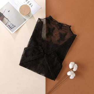Lace Layering Top in Black