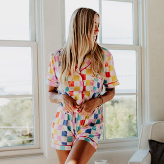 Multicolored Checker Pajamas