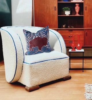 Buffalo Mafia Woven Pillow