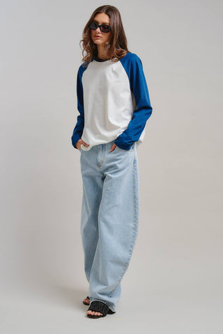Architectural Horseshoe Barrel Jeans