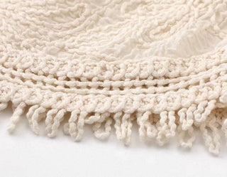 Beaded Embellishments Hand-Crocheted Top
