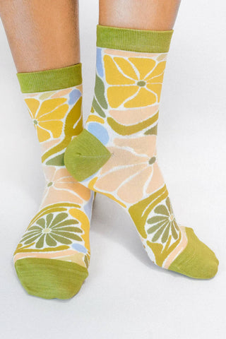 SoulShine Flower Knit Ankle Sock
