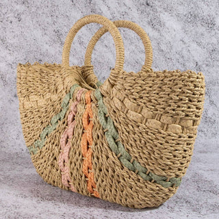 Straw Woven Tote Bag
