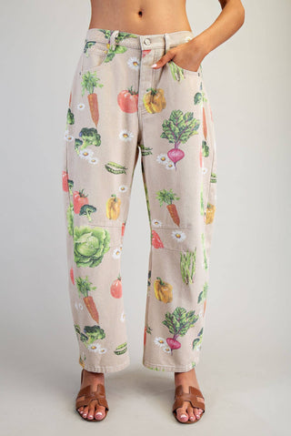 Garden Mineral Washed Barrel Pants