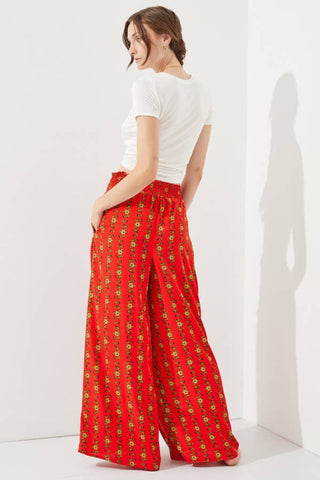 High Waist Floral Pants