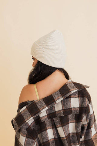 Smiley Beanie in Vanilla