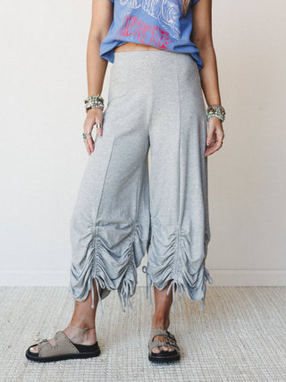 Jayde Drawstring Pants Heather Gray