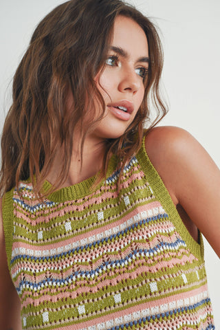 Geo Knit Top
