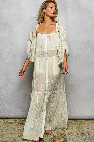 Tassel Woven Maxi Dress