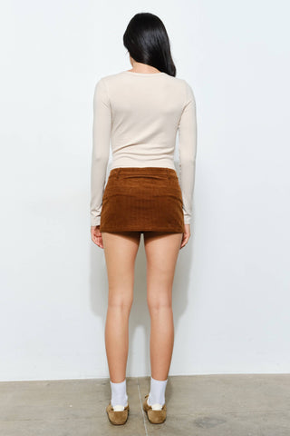 Espresso Martini Beaded Top in Sand