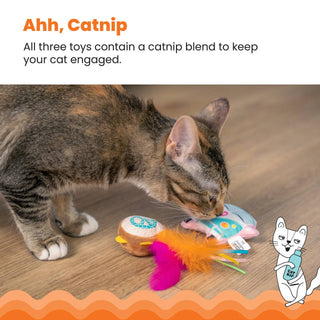 Catstages Festival Themed Catnip Cat Toys (3 Pk)