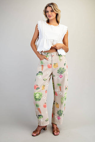 Garden Mineral Washed Barrel Pants