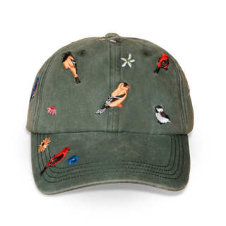 Backyard Birds Washed Hat