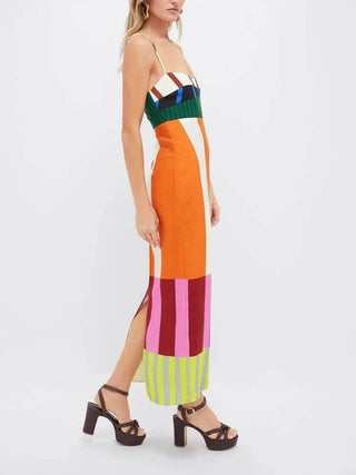 Striped Color Block Sundress