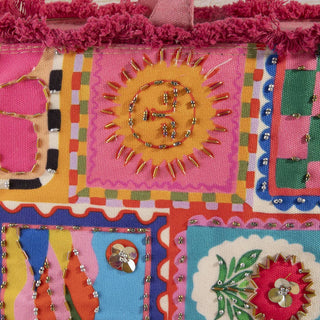 Folk Art Fringe Tote Bag