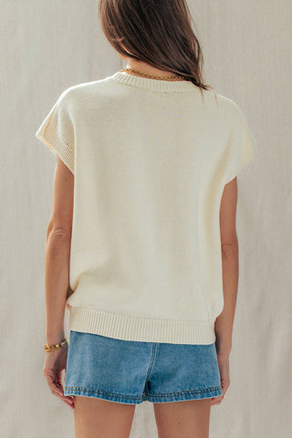 Lemon Graphic Knit Vest