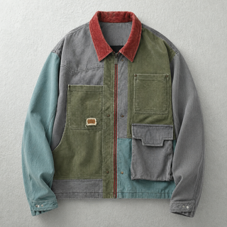 Patchwork Corduroy Jacket