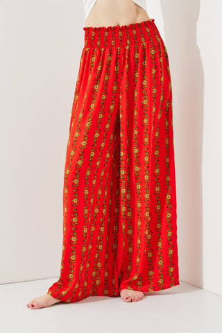 High Waist Floral Pants