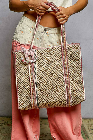 Bohemian Quilted Tote Bag