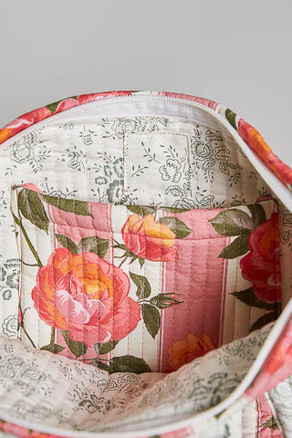 Quilted Rose Tote Bag