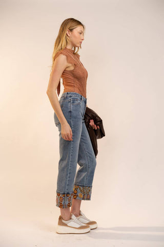 Mesh & Lace Bodysuit in Terra Cotta