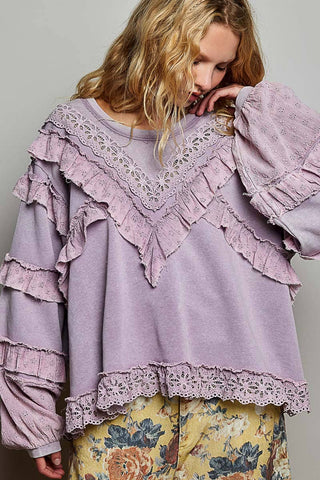 French Terry Vintage Knit Top