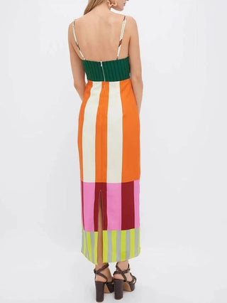 Striped Color Block Sundress