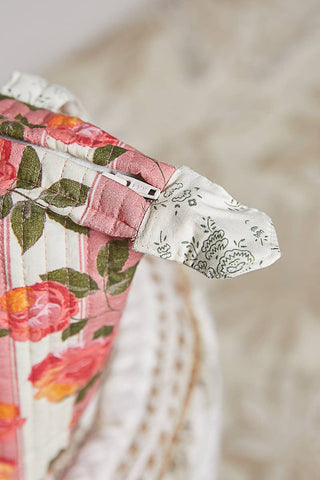 Quilted Rose Tote Bag