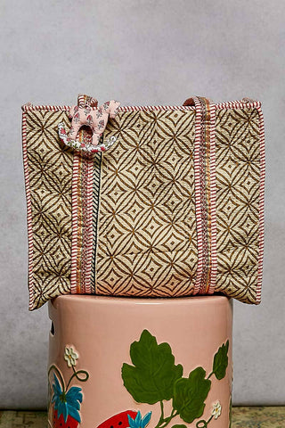 Bohemian Quilted Tote Bag