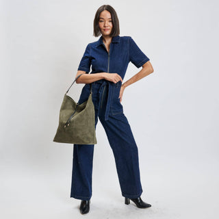 Felicity Hobo Bag in Olive