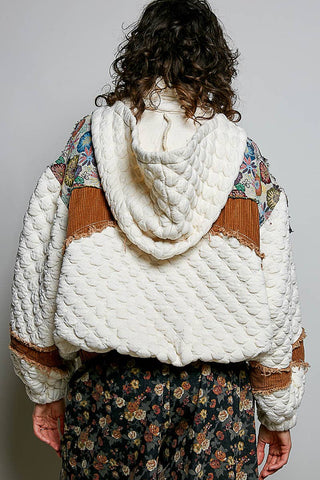 Oversize Floral Quilted Jacket