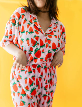 Strawberry Fields Plisse Pant Set