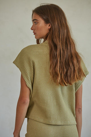 Oversized Olive Top