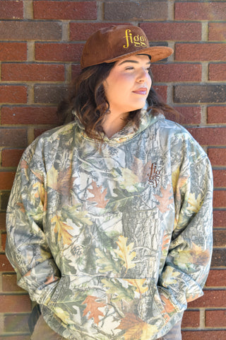Figgy Embroidered Camo Hoodie