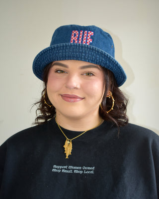 Go BUF! Bucket Hat in Denim