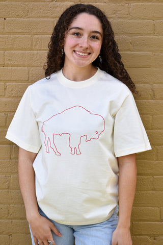 Buffalo Tee in Cream
