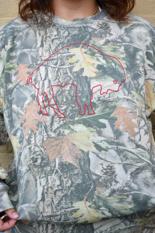 Camo Buffalo Waffle Long Sleeve