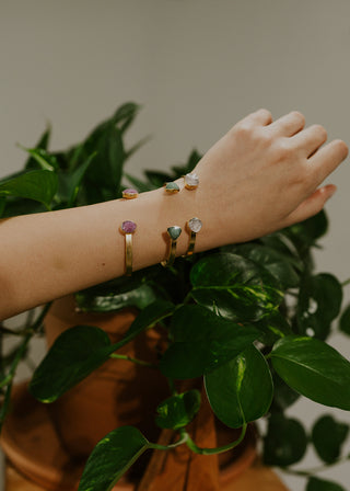 The Custom Gemstone Cuff Bracelet