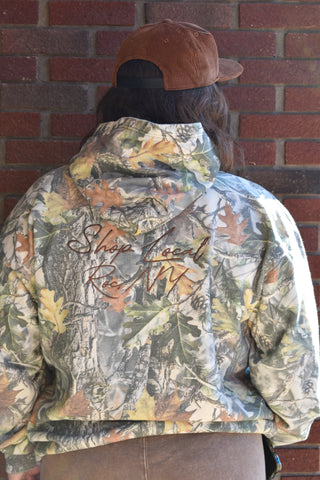 Figgy Embroidered Camo Hoodie