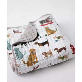 Little Unicorn Puppy Pals Cotton Muslin Kids Quilt