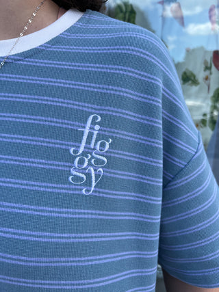 Figgy Striped Boxy T-Shirt
