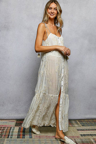 Tassel Woven Maxi Dress